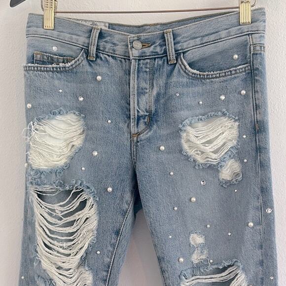 Siwy Jenna Louise twisted seam crop flare jean Sz 24 in perfect condition - Picture 1 of 14